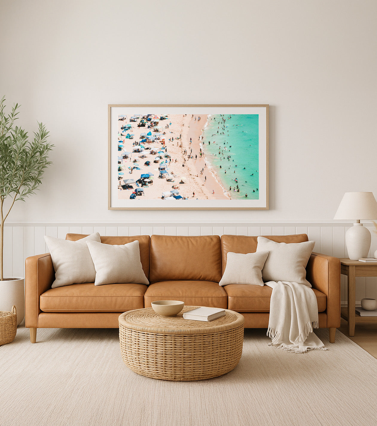 Bayside Days – Aerial Coastal Print of Toowoon Bay Beach, NSW