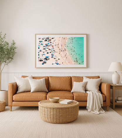 Bayside Days – Aerial Coastal Print of Toowoon Bay Beach, NSW