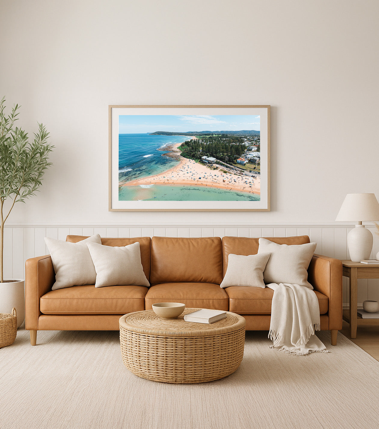 Open Sky – Aerial Coastal Print of Toowoon Bay Beach, NSW