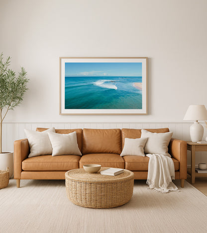 Vast – Coastal Aerial Print of Blue Bay, NSW