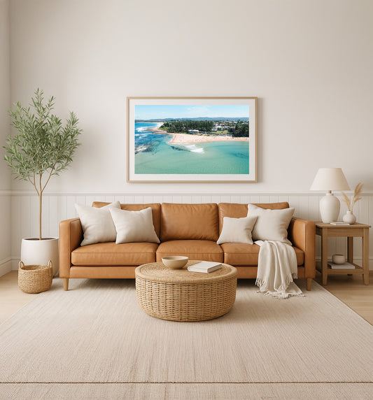 The Superbank – Aerial Coastal Print of Toowoon Bay Beach, NSW