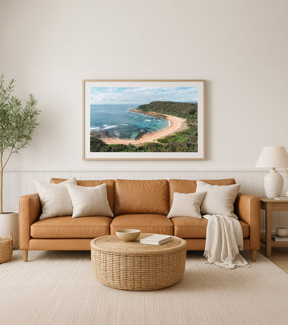 Classic Bateau – Aerial Coastal Print of Bateau Bay, NSW