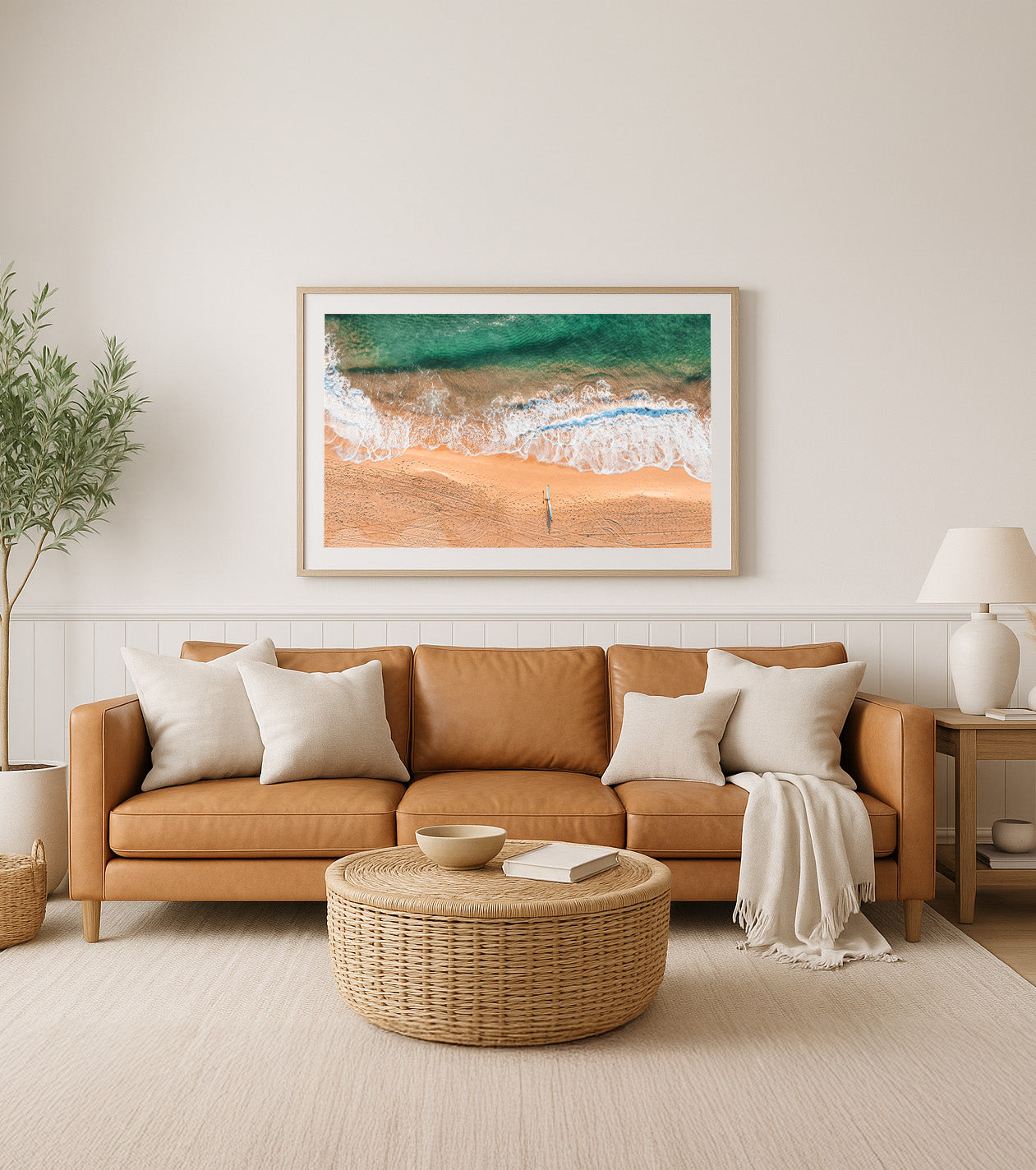 Skyline – Aerial Coastal Print of Shelly Beach, NSW