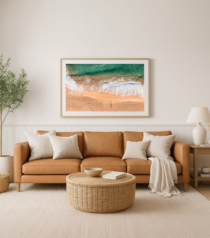 Skyline – Aerial Coastal Print of Shelly Beach, NSW