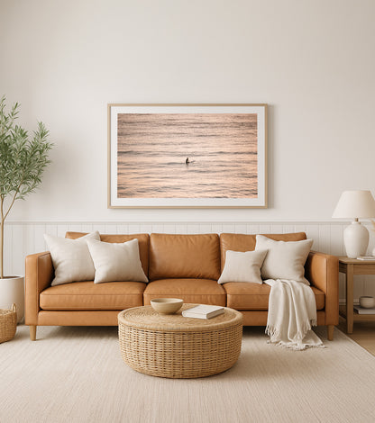 At the Top – Aerial Coastal Print of Shelly Beach, NSW