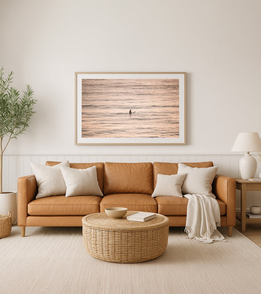 At the Top – Aerial Coastal Print of Shelly Beach, NSW