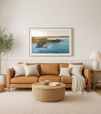 Salt Mist – Aerial Coastal Print of Terrigal Beach, NSW