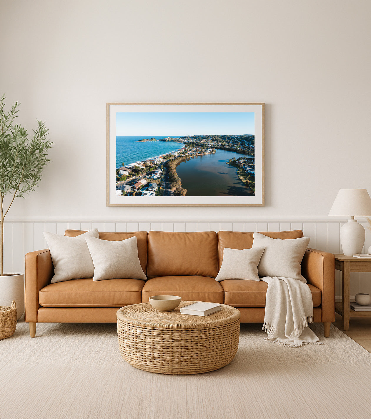 Burbs – Aerial Coastal Print of Terrigal Beach, NSW