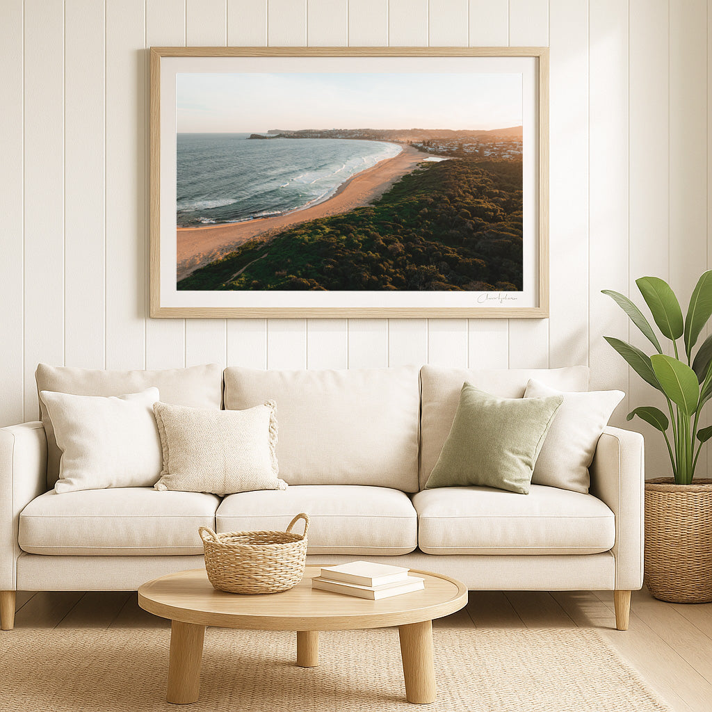 Gold – Coastal Print of Wamberal Beach, NSW