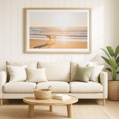 Just Like Dad - Coastal Print of Coolum, Sunshine Coast QLD
