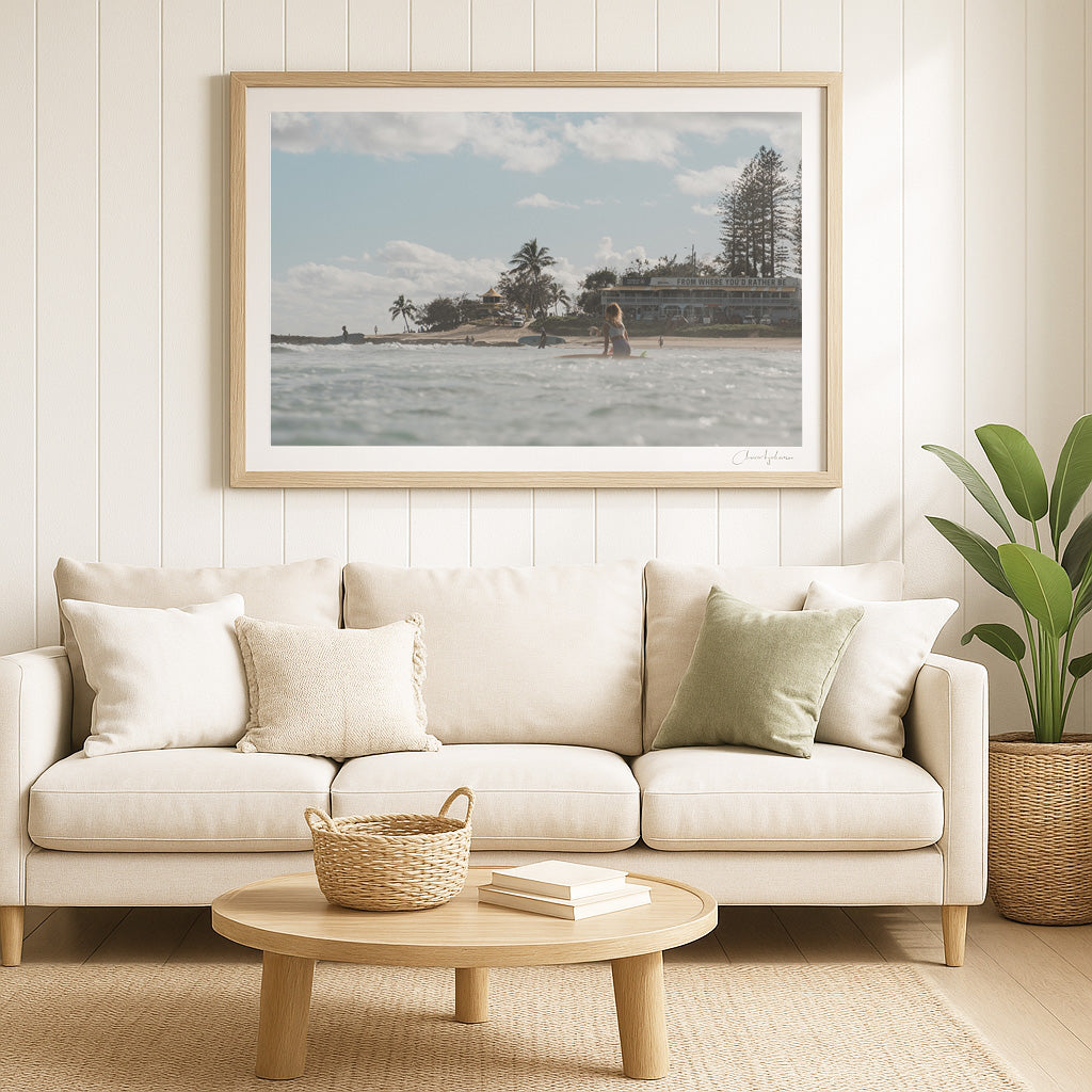 From where you'd Rather be - Coastal Print of Snapper Rocks, Coolangatta, QLD