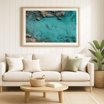 A World Away – Aerial Coastal Print of Hideaway, Far North Queensland