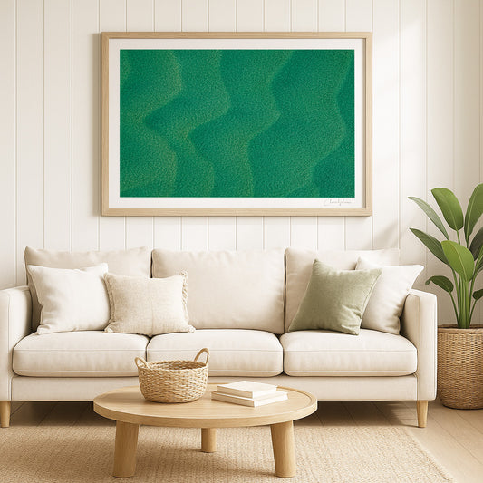 Underwater Lines - Aerial Coastal Print of Nambucca Beach, NSW