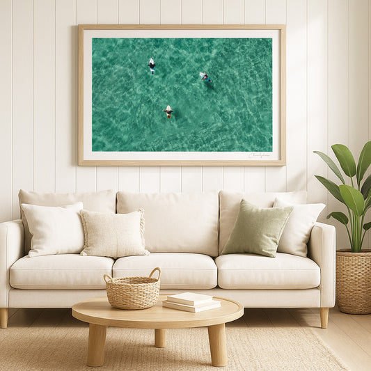 The Magic Number – Fine Art Aerial Coastal Print of Wamberal Beach, NSW