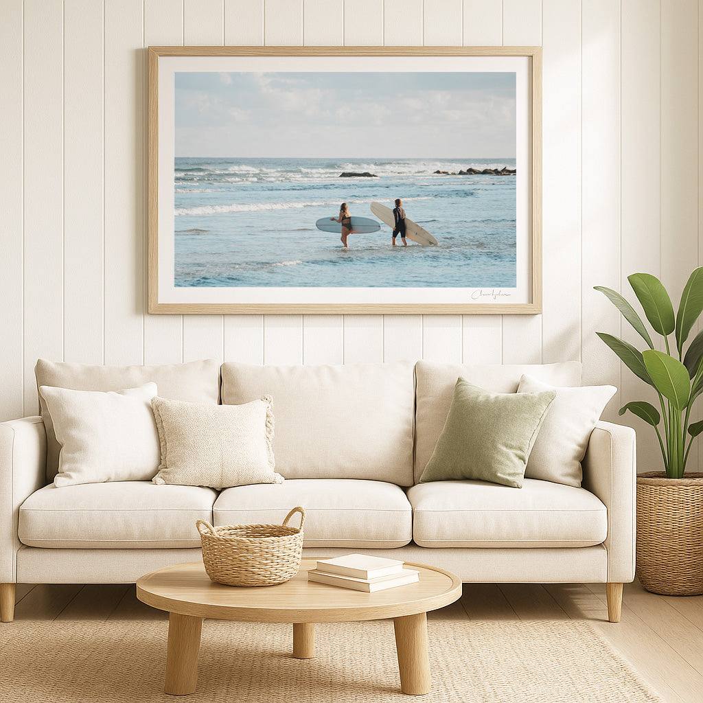 Two for Two - Coastal Print of Snapper Rocks, Coolangatta, QLD
