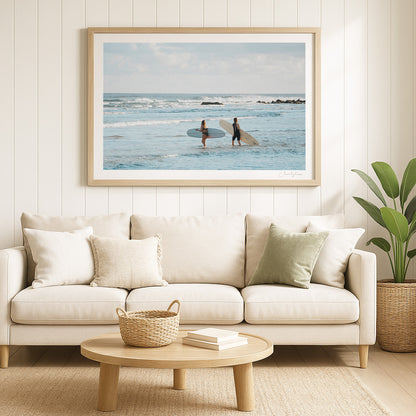 Two for Two - Coastal Print of Snapper Rocks, Coolangatta, QLD