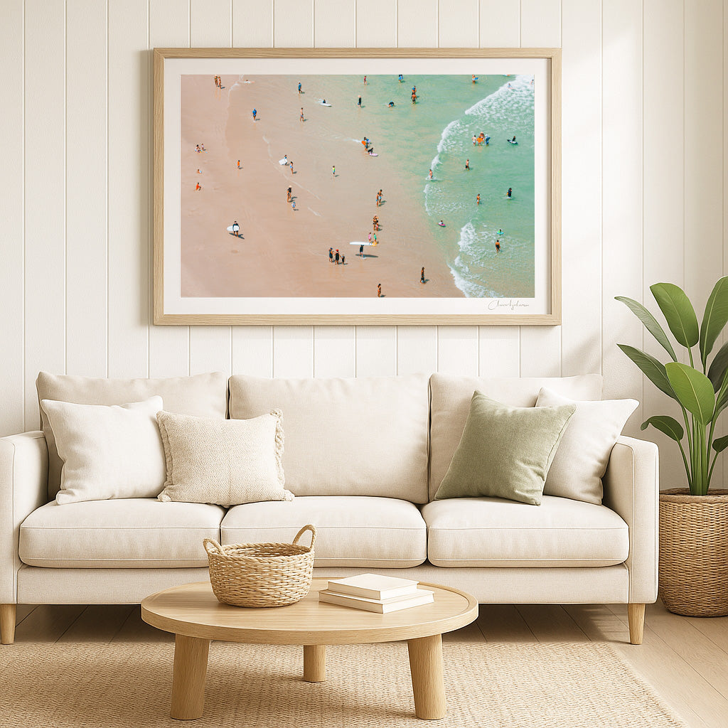 Open Season – Aerial Print of Byron Bay Beach, NSW