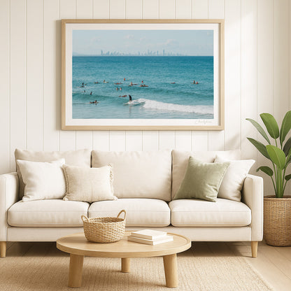 Slow is Fast - Coastal Print of Snapper Rocks, Coolangatta, QLD