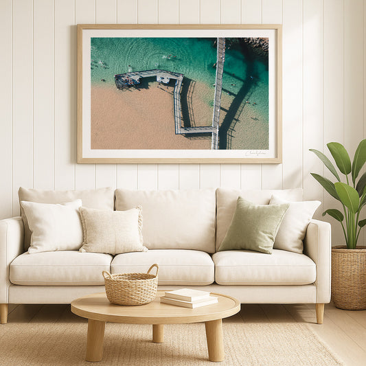 Change - Aerial Ocean Print of South West Rocks, NSW