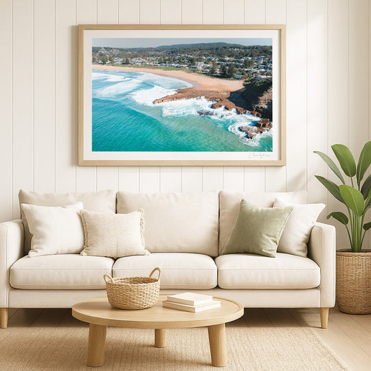 Coastal Light – Aerial Coastal Print of North Avoca, NSW