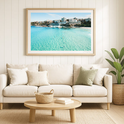 Side by Side – Coastal Print of Bondi Beach, Sydney