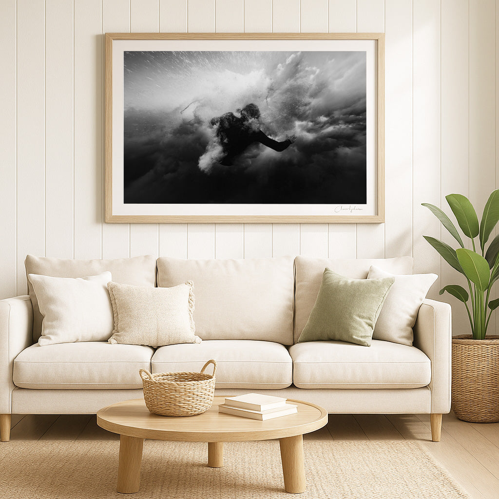 Chaos  - Surf Print of Forresters Beach, NSW