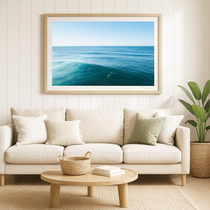 Insider – Aerial Surf Print of Forresters Beach, NSW
