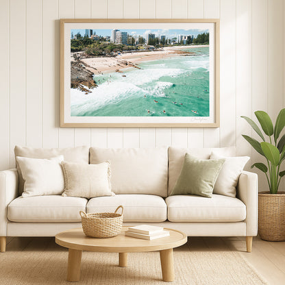 Entry or Exit - Coastal Print of Snapper Rocks, Coolangatta, QLD