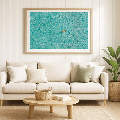 Float – Aerial Coastal Print of Bondi, Sydney