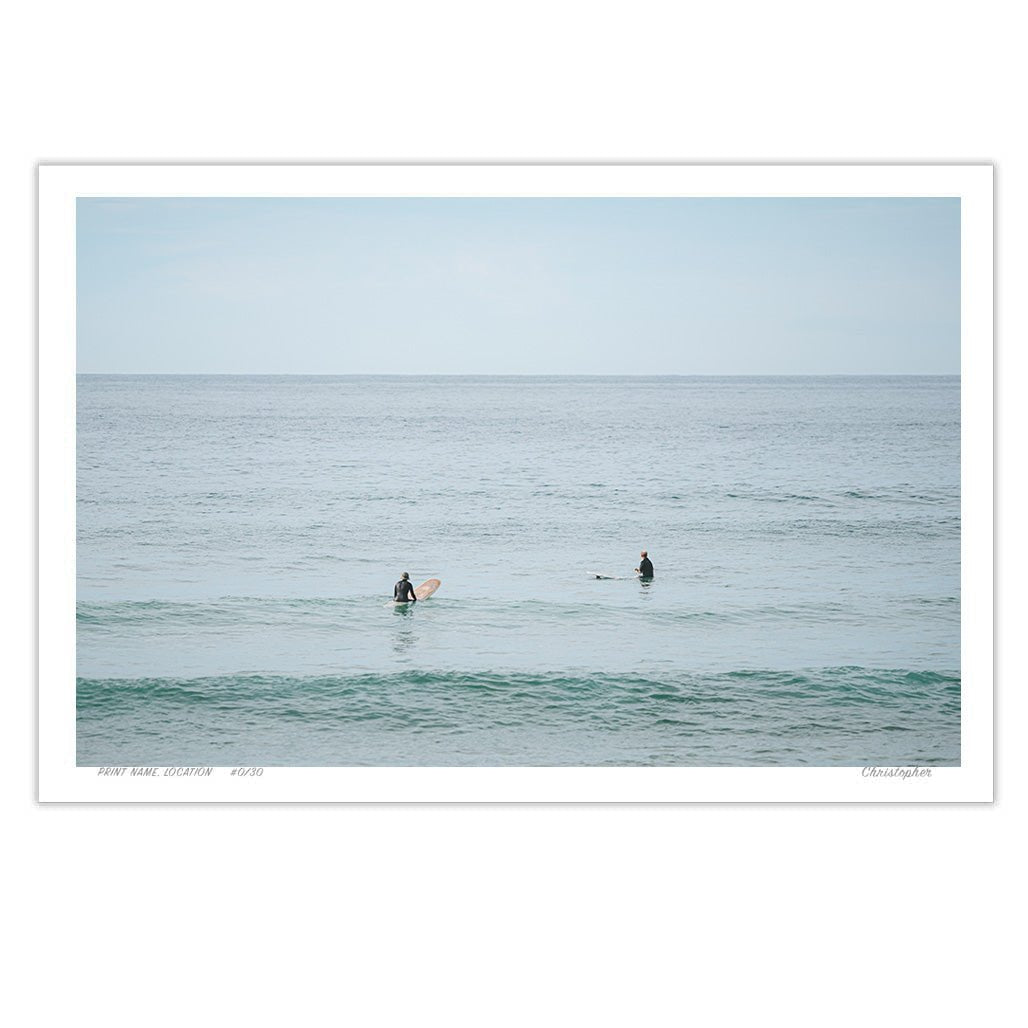 Longboards go to Heaven - Coastal Print of Macmasters Beach, NSW Print - From Above Images