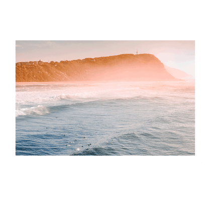 Mistview – Aerial Beach Print of Forresters Beach, NSW Print - From Above Images