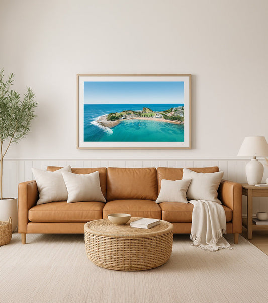 More – Aerial Coastal Print of Terrigal Beach, NSW Print - From Above Images