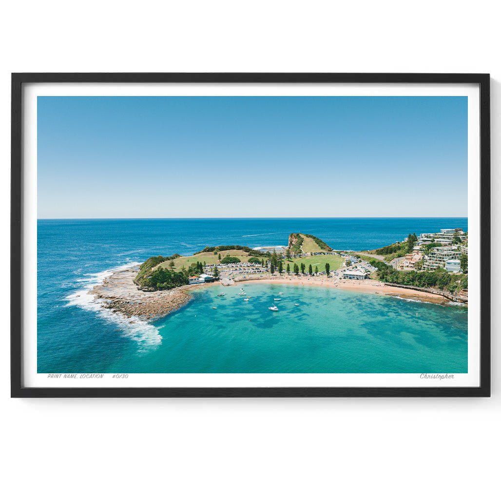 More – Aerial Coastal Print of Terrigal Beach, NSW Print - From Above Images