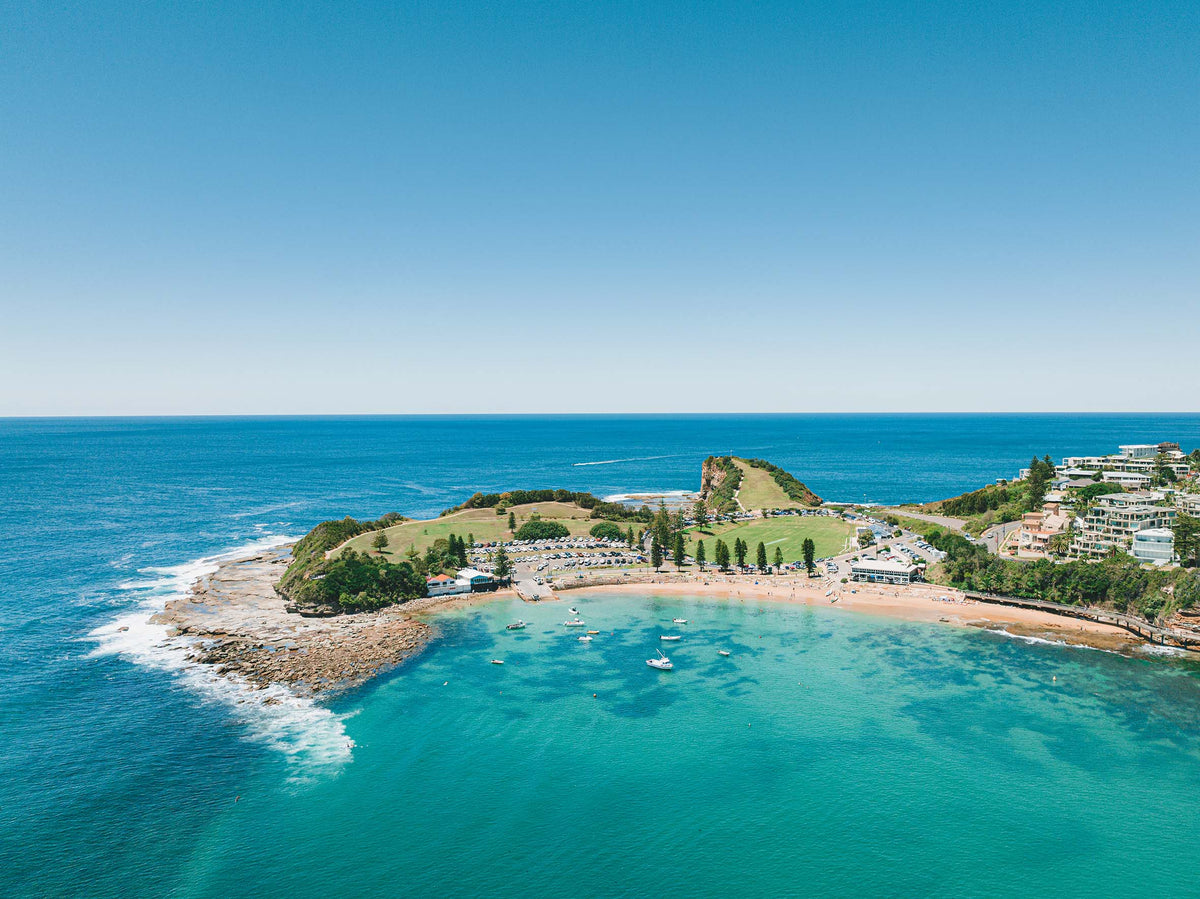 More – Aerial Coastal Print of Terrigal Beach, NSW Print - From Above Images