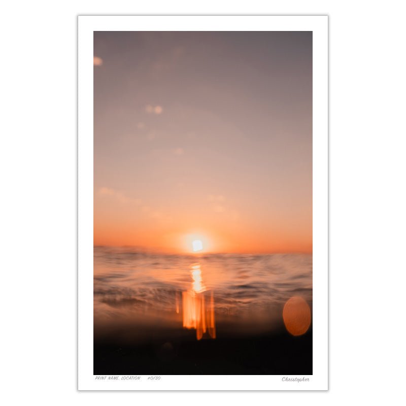 Motion Blur – Surf Print of Bateau Bay, NSW Print - From Above Images