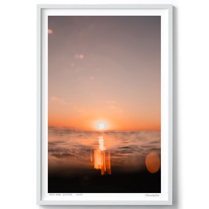 Motion Blur – Surf Print of Bateau Bay, NSW Print - From Above Images