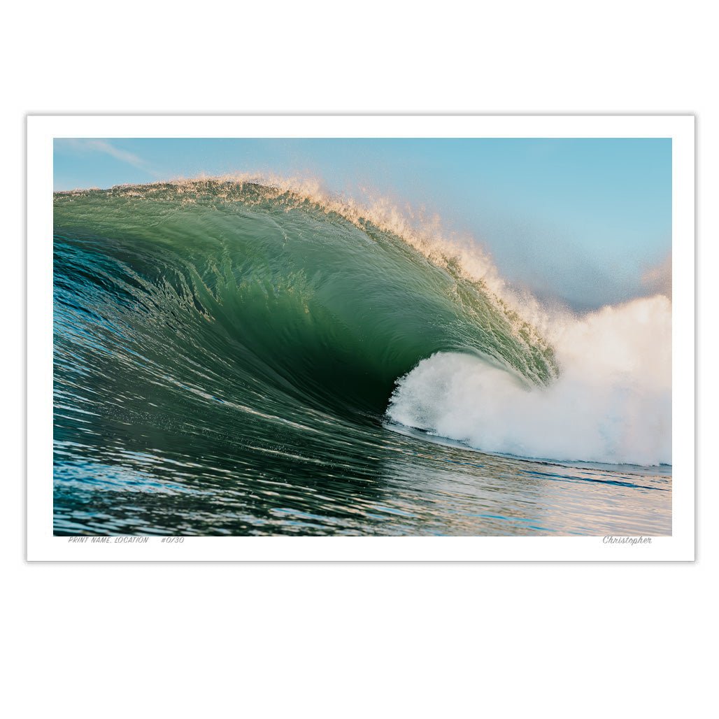 Movement– Surf Print of Bateau Bay, NSW Print - From Above Images