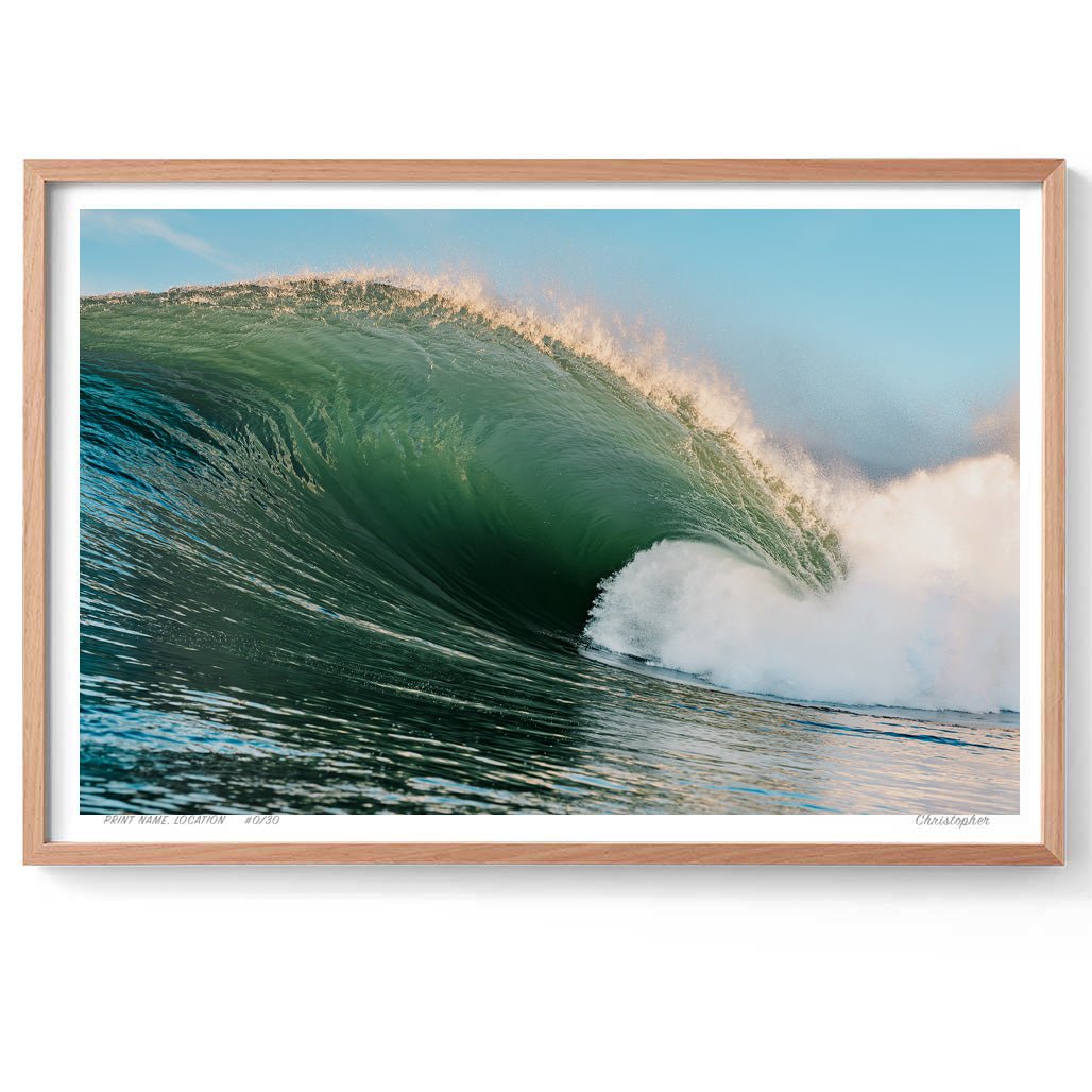 Movement– Surf Print of Bateau Bay, NSW Print - From Above Images