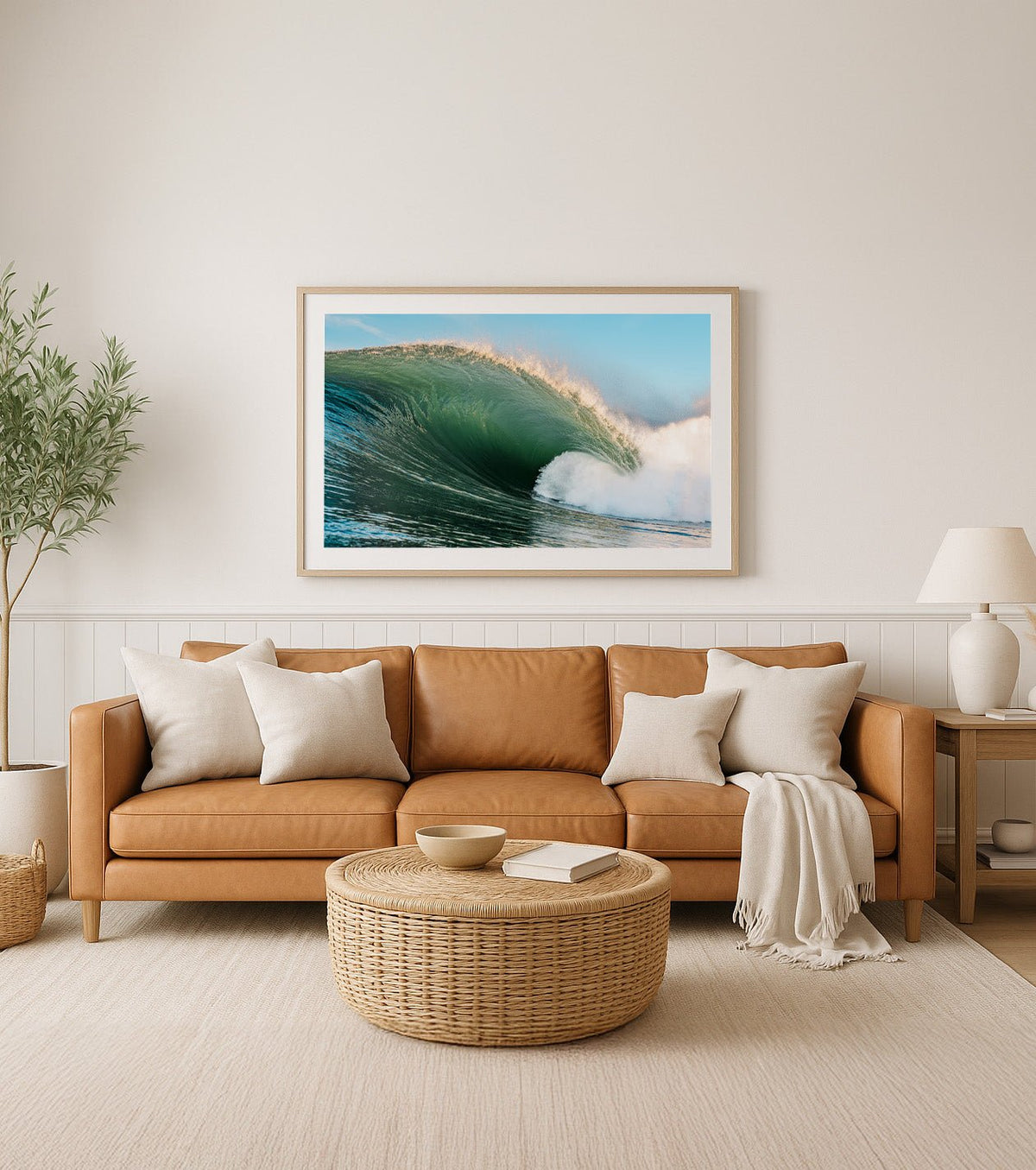 Movement– Surf Print of Bateau Bay, NSW Print - From Above Images