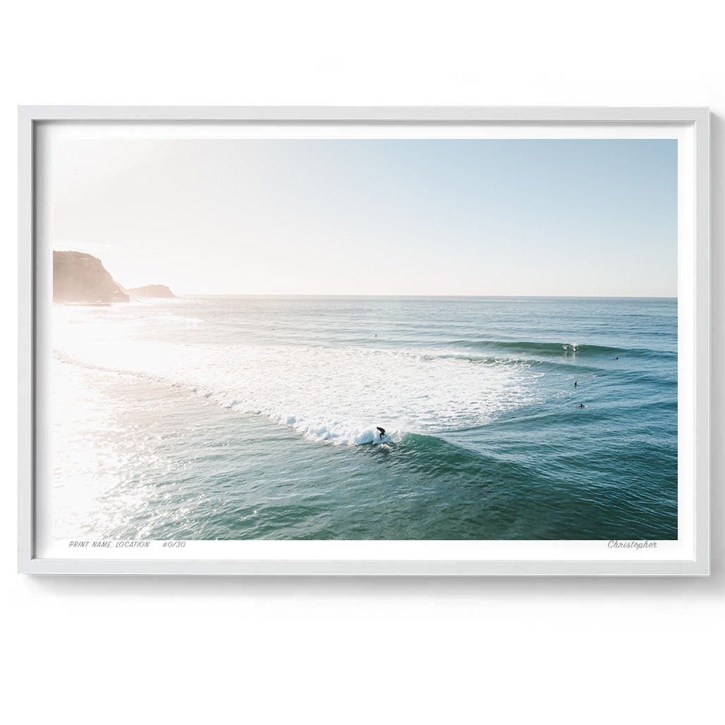 New Day - Coastal Print of Avoca Beach, NSW Print - From Above Images