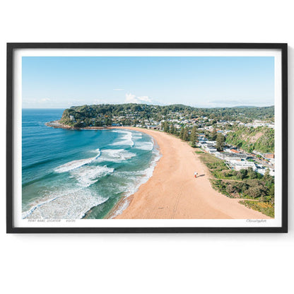 New Day - Coastal Print of Avoca Beach, NSW Print - From Above Images
