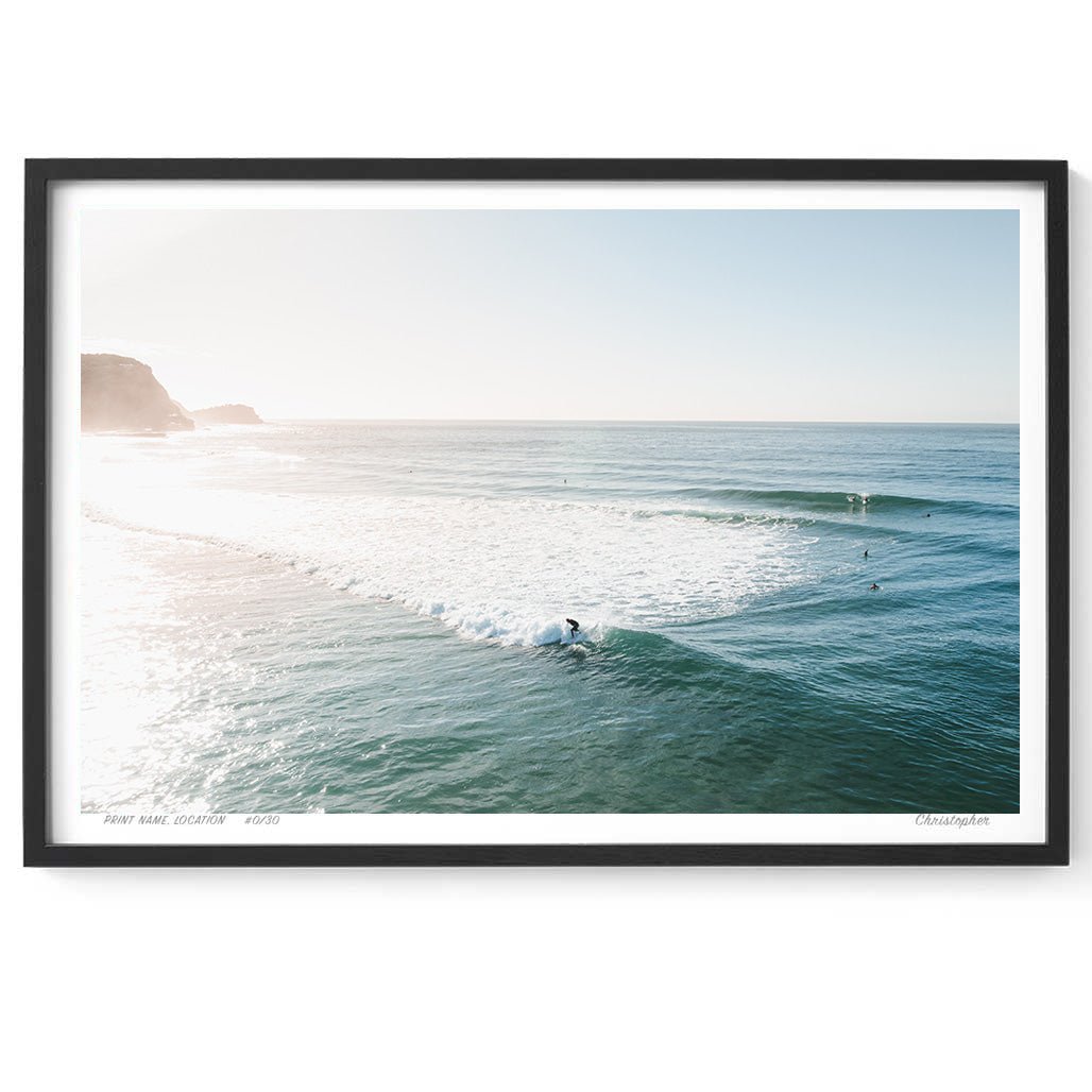 New Day - Coastal Print of Avoca Beach, NSW Print - From Above Images