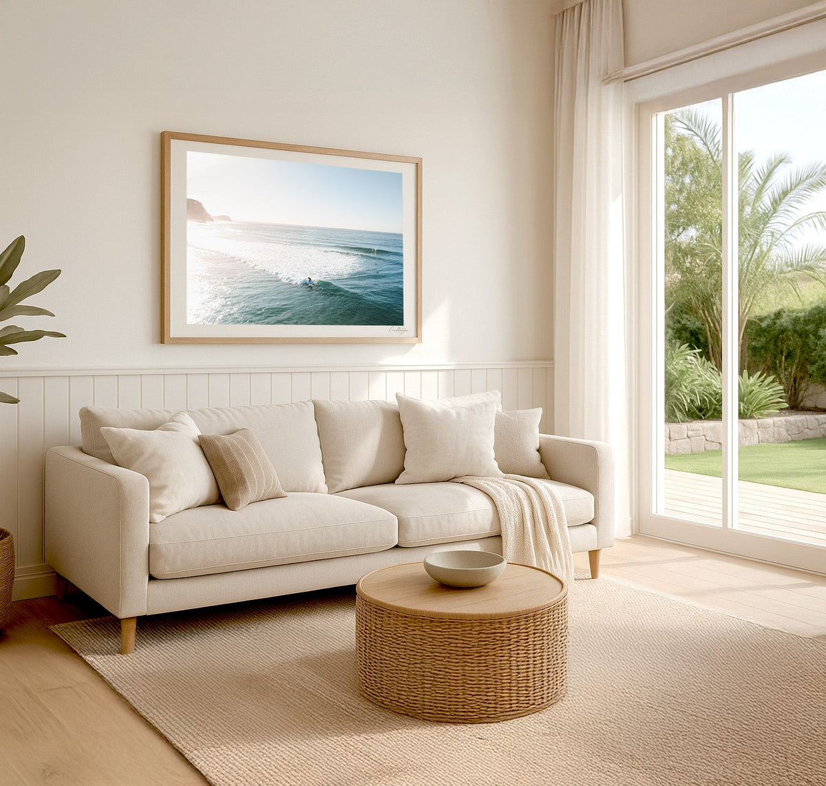 New Day - Coastal Print of Avoca Beach, NSW Print - From Above Images