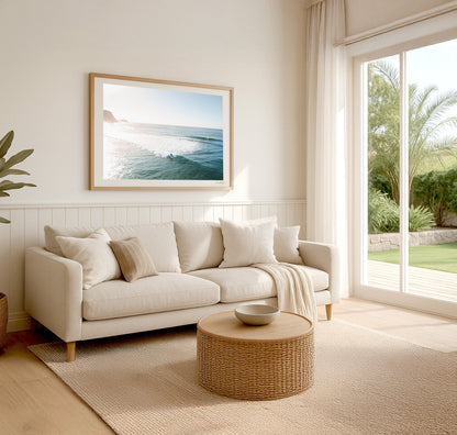 New Day - Coastal Print of Avoca Beach, NSW Print - From Above Images