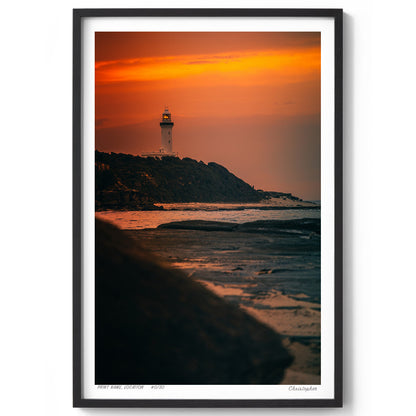 Magenta – Lighthouse Sunset Print of Norah Head, NSW