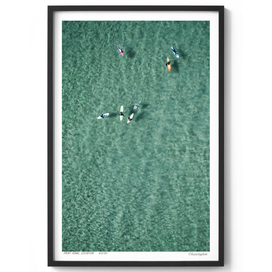 Family Time – Aerial Print of North Avoca Beach, NSW