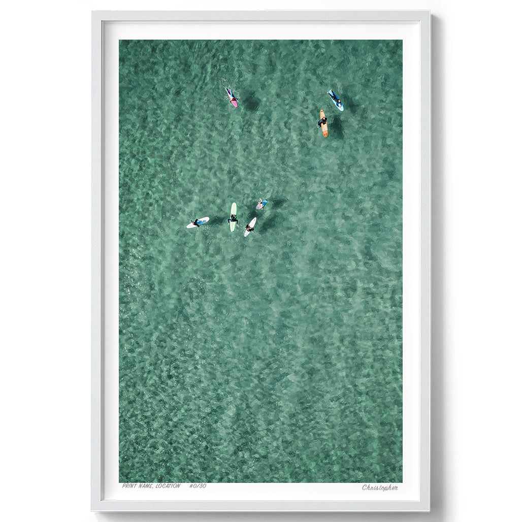 Family Time – Aerial Print of North Avoca Beach, NSW