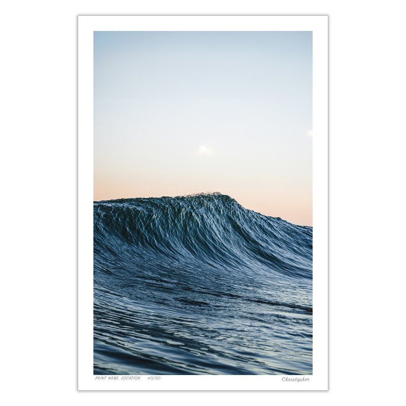 Peak – Surf Print of Bateau Bay, NSW Print - From Above Images