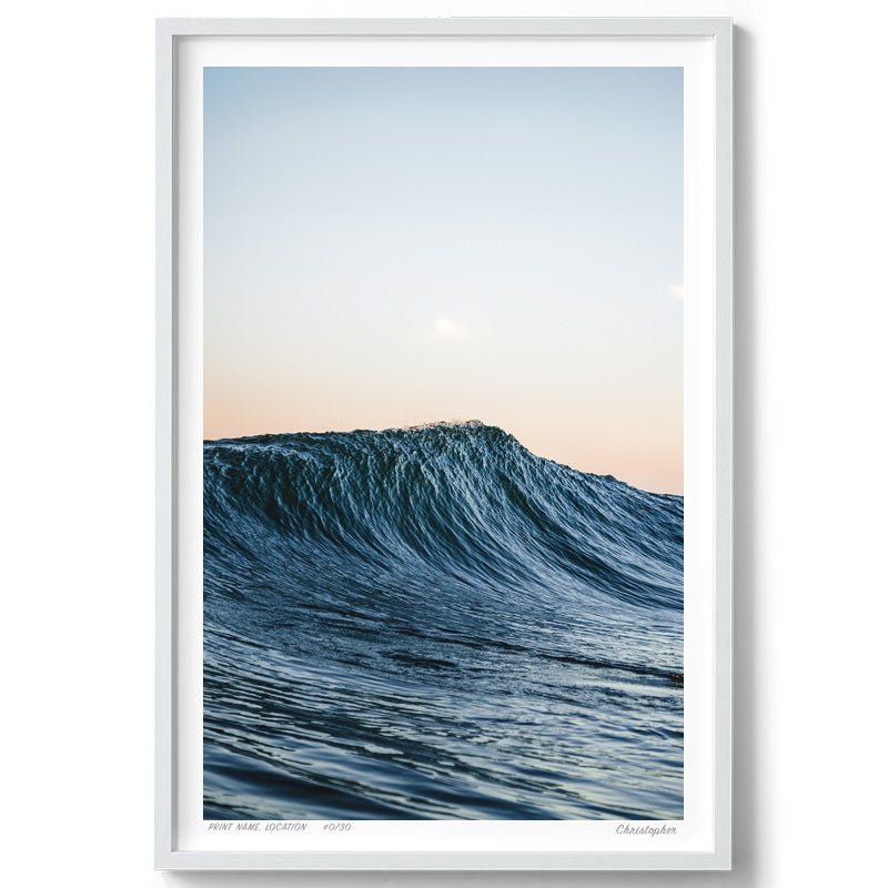 Peak – Surf Print of Bateau Bay, NSW Print - From Above Images
