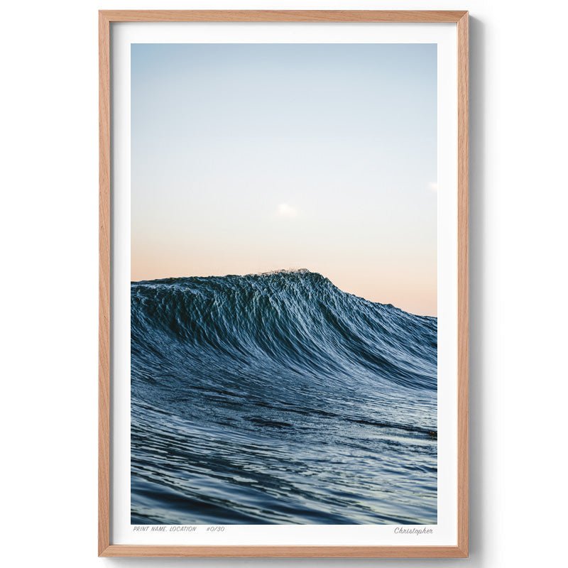 Peak – Surf Print of Bateau Bay, NSW Print - From Above Images
